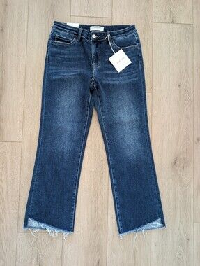 Lovervet By VERVET Mid Rise Crop Flare Jeans | Size 29 NWT